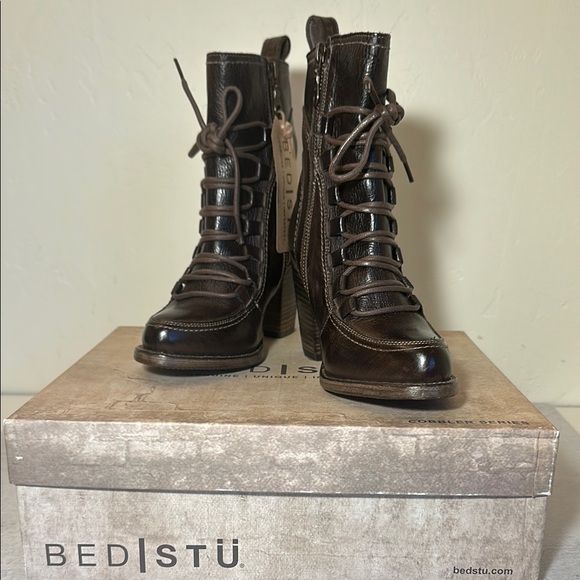 BED|STU Shoes - Bed|Stu Izetta Brown Lace Up Boots